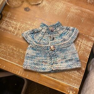 Handknit baby cardigan